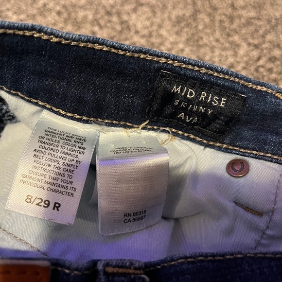 Lucky Brand Ava mid rise skinny jean size 8 - Picture 3 of 7